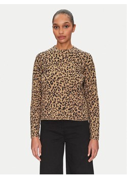Pieces Sweter Seo 17156343 Brązowy Regular Fit ze sklepu MODIVO w kategorii Swetry damskie - zdjęcie 182644007