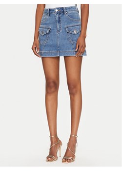 MET Spódnica jeansowa M10 182GN Niebieski Regular Fit ze sklepu MODIVO w kategorii Spódnice - zdjęcie 182644126