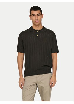 Only & Sons Polo Kent 22033463 Brązowy Regular Fit ze sklepu MODIVO w kategorii T-shirty męskie - zdjęcie 182644266