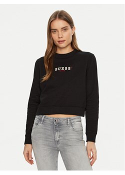 Guess Jeans Bluza W5RQ28 K68I4 Czarny Regular Fit ze sklepu MODIVO w kategorii Bluzy damskie - zdjęcie 182644409