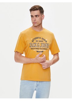 Jack&Jones T-Shirt Logo 12254862 Żółty Standard Fit ze sklepu MODIVO w kategorii T-shirty męskie - zdjęcie 182644417
