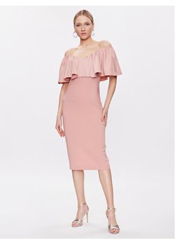 Pinko Sukienka koktajlowa La Carlota 100034 A0GI Różowy Regular Fit ze sklepu MODIVO w kategorii Sukienki - zdjęcie 182644449