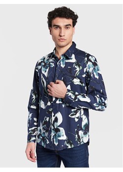Guess Koszula M3GH24 W7N50 Granatowy Slim Fit ze sklepu MODIVO w kategorii Koszule męskie - zdjęcie 182644566