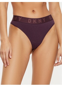 DKNY Stringi DK4529 Fioletowy ze sklepu MODIVO w kategorii Majtki damskie - zdjęcie 182644577