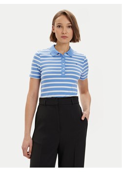 Tommy Hilfiger Polo 1985 WW0WW39530 Niebieski Slim Fit ze sklepu MODIVO w kategorii Bluzki damskie - zdjęcie 182644598