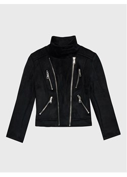 Guess Kurtka z imitacji skóry J1BL30 WE0L0 Czarny Regular Fit ze sklepu MODIVO w kategorii Kurtki dziewczęce - zdjęcie 182644648