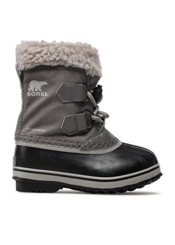 Sorel Śniegowce Childrens Yoot Pac Nylon Wp NC1962 Szary ze sklepu MODIVO w kategorii Buty zimowe dziecięce - zdjęcie 182644738