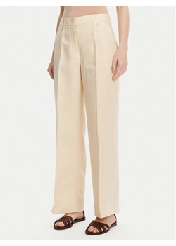 Weekend Max Mara Spodnie materiałowe Malizia 2515131052 Écru Regular Fit ze sklepu MODIVO w kategorii Spodnie damskie - zdjęcie 182644748