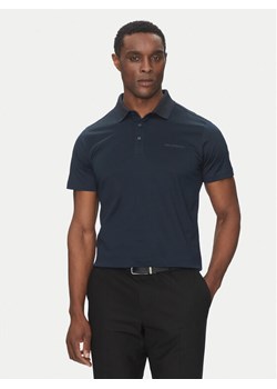 KARL LAGERFELD Polo 745001 552200 Granatowy Slim Fit ze sklepu MODIVO w kategorii T-shirty męskie - zdjęcie 182644779