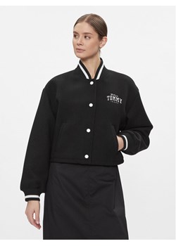 Tommy Jeans Kurtka bomber Varsity DW0DW17236 Czarny Relaxed Fit ze sklepu MODIVO w kategorii Kurtki damskie - zdjęcie 182644837