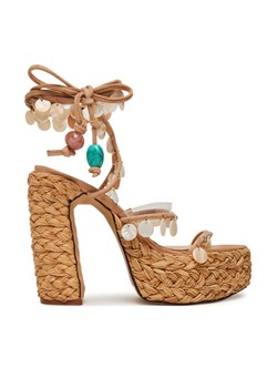 Naked Wolfe Sandały Fantastic Beżowy ze sklepu MODIVO w kategorii Espadryle damskie - zdjęcie 182644896