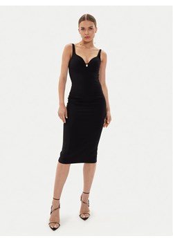 Elisabetta Franchi Sukienka koktajlowa AB-711-46E2-V360 Czarny Slim Fit ze sklepu MODIVO w kategorii Sukienki - zdjęcie 182645008