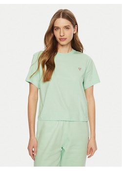 Guess T-Shirt W4YI05 K8HM0 Zielony Regular Fit ze sklepu MODIVO w kategorii Bluzki damskie - zdjęcie 182645046
