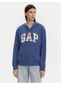 Gap Bluza 727433-06 Niebieski Relaxed Fit ze sklepu MODIVO w kategorii Bluzy damskie - zdjęcie 182645179