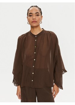 ViCOLO Koszula TB2079 Brązowy Regular Fit ze sklepu MODIVO w kategorii Koszule damskie - zdjęcie 182645267