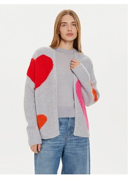 Frieda & Freddies Kardigan 3329 Szary Relaxed Fit ze sklepu MODIVO w kategorii Swetry damskie - zdjęcie 182645299