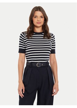 Tommy Hilfiger Sweter WW0WW38724 Granatowy Regular Fit ze sklepu MODIVO w kategorii Swetry damskie - zdjęcie 182645379