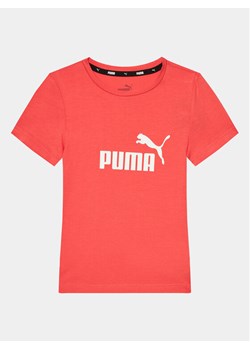 Puma T-Shirt Ess Logo 587029 Czerwony Regular Fit ze sklepu MODIVO w kategorii T-shirty chłopięce - zdjęcie 182645385