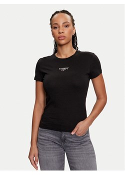 Tommy Jeans T-Shirt Essential DW0DW18397 Czarny Slim Fit ze sklepu MODIVO w kategorii Bluzki damskie - zdjęcie 182645456