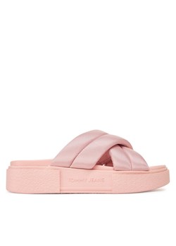 Tommy Jeans Klapki Tjw Flatform Sandal EN0EN02775 Różowy ze sklepu MODIVO w kategorii Klapki damskie - zdjęcie 182645548