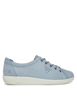 ECCO Sneakersy Soft 2.0 Tie 20650302434 Niebieski ze sklepu MODIVO w kategorii Buty sportowe damskie - zdjęcie 182645566