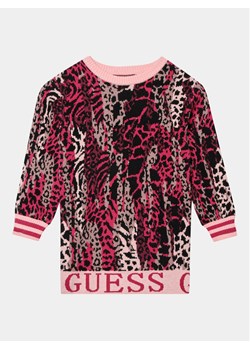 Guess Sukienka dzianinowa K3BK04 Z3AH0 Beżowy Regular Fit ze sklepu MODIVO w kategorii Sukienki dziewczęce - zdjęcie 182645626