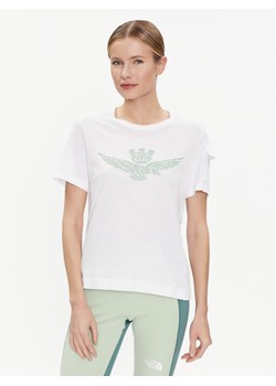 Aeronautica Militare T-Shirt 241TS2223DJ510 Biały Comfort Fit ze sklepu MODIVO w kategorii Bluzki damskie - zdjęcie 182645717