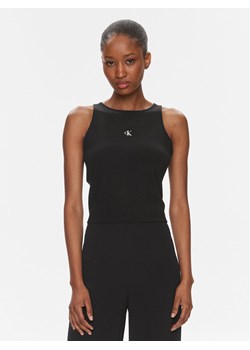 Calvin Klein Jeans Top Archival J20J223107 Czarny Slim Fit ze sklepu MODIVO w kategorii Bluzki damskie - zdjęcie 182645718