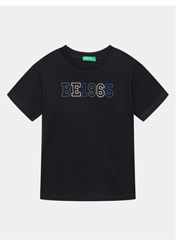 United Colors Of Benetton T-Shirt 3I1XC10D6 Czarny Regular Fit ze sklepu MODIVO w kategorii T-shirty chłopięce - zdjęcie 182645736