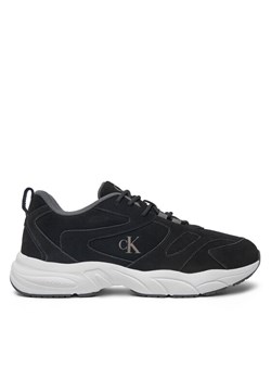 Calvin Klein Jeans Sneakersy Retro Tennis Low Mg Mix Media YM0YM01171 Czarny ze sklepu MODIVO w kategorii Buty sportowe męskie - zdjęcie 182645765