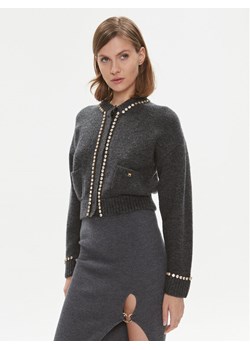 Pinko Kardigan Murena 102115 A18O Szary Regular Fit ze sklepu MODIVO w kategorii Swetry damskie - zdjęcie 182645848