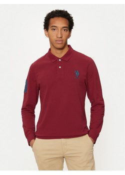 U.S. Polo Assn. Polo MUP1935 Czerwony Regular Fit ze sklepu MODIVO w kategorii T-shirty męskie - zdjęcie 182645905