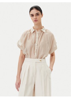 ViCOLO Bluzka TD0342 Beżowy Relaxed Fit ze sklepu MODIVO w kategorii Bluzki damskie - zdjęcie 182646038