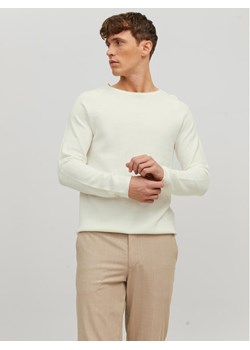 Jack&Jones Sweter 12157321 Écru Regular Fit ze sklepu MODIVO w kategorii Swetry męskie - zdjęcie 182646345