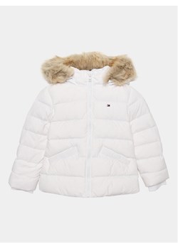 Tommy Hilfiger Kurtka puchowa Essential KG0KG07399 D Biały Regular Fit ze sklepu MODIVO w kategorii Kurtki dziewczęce - zdjęcie 182646358