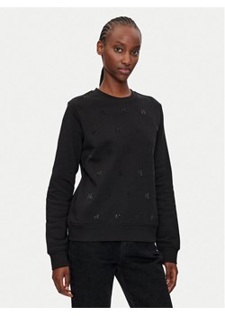 KARL LAGERFELD Bluza 246W1804 Czarny Regular Fit ze sklepu MODIVO w kategorii Bluzy damskie - zdjęcie 182646539