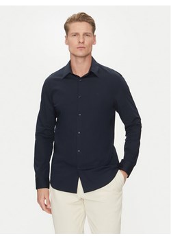 Calvin Klein Koszula LV04LB145G Granatowy Slim Fit ze sklepu MODIVO w kategorii Koszule męskie - zdjęcie 182646577