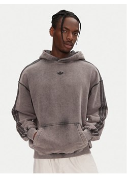 adidas Bluza Premium Essentials Retro JD0245 Szary Loose Fit ze sklepu MODIVO w kategorii Bluzy męskie - zdjęcie 182646888
