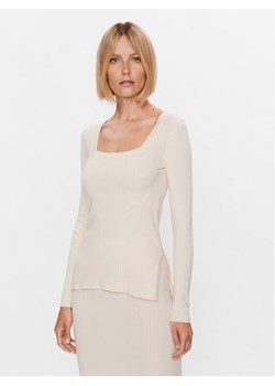Max Mara Leisure Sweter Timore 23336603 Écru Slim Fit ze sklepu MODIVO w kategorii Swetry damskie - zdjęcie 182647006