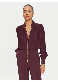 Elisabetta Franchi Koszula CA-093-46E3 Bordowy Regular Fit ze sklepu MODIVO w kategorii Koszule damskie - zdjęcie 182647118