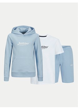 Jack&Jones Junior Komplet dresowy Beau 12278466 Błękitny Regular Fit ze sklepu MODIVO w kategorii Komplety chłopięce - zdjęcie 182647148
