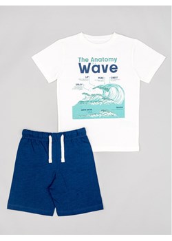 Zippy Komplet t-shirt i spodenki ZKBAP0602 23012 Biały Regular Fit ze sklepu MODIVO w kategorii Komplety chłopięce - zdjęcie 182647236