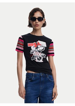Desigual T-Shirt Minnie 25SWTK39 Czarny Slim Fit ze sklepu MODIVO w kategorii Bluzki damskie - zdjęcie 182647249