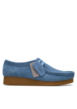 Clarks Półbuty WallabeeEVOSh 26181476 Niebieski ze sklepu MODIVO w kategorii Mokasyny damskie - zdjęcie 182647266