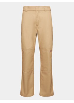 Dickies Spodnie materiałowe Double DK0A4XZE Khaki Slim Fit ze sklepu MODIVO w kategorii Spodnie męskie - zdjęcie 182647339