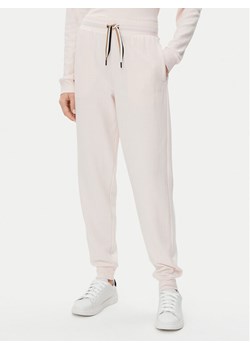BOSS Spodnie dresowe CP Stripe 50524759 Różowy Regular Fit ze sklepu MODIVO w kategorii Spodnie damskie - zdjęcie 182647446