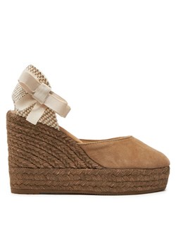 Manebi Espadryle Hamptons Wedge Espadrilles W 1.6 WV Brązowy ze sklepu MODIVO w kategorii Espadryle damskie - zdjęcie 182647485