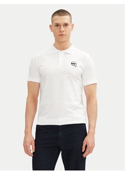 KARL LAGERFELD Polo 745710 500224 Biały Regular Fit ze sklepu MODIVO w kategorii T-shirty męskie - zdjęcie 182647508