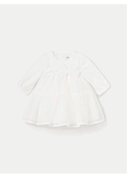 Mayoral Sukienka elegancka 2805 Écru Regular Fit ze sklepu MODIVO w kategorii Sukienki niemowlęce - zdjęcie 182647509
