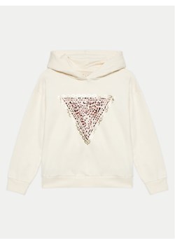 Guess Bluza J4BQ08 KAX74 Écru Regular Fit ze sklepu MODIVO w kategorii Bluzy dziewczęce - zdjęcie 182647538